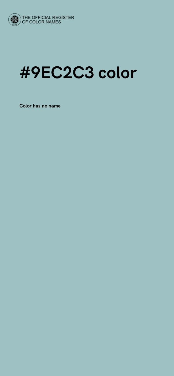 #9EC2C3 color image