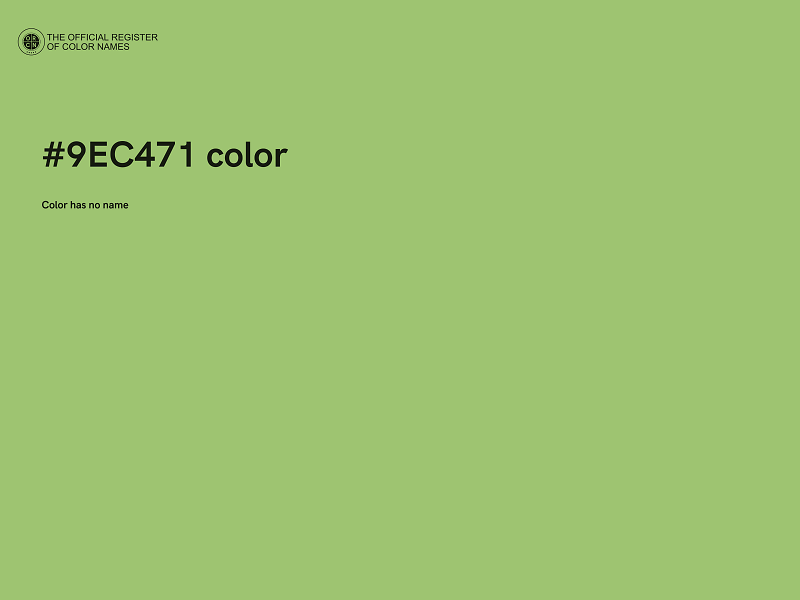 #9EC471 color image