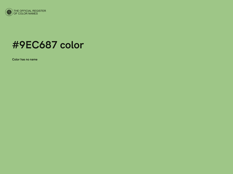 #9EC687 color image