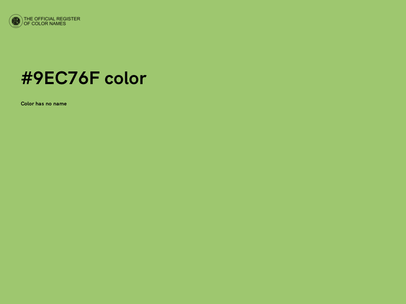#9EC76F color image