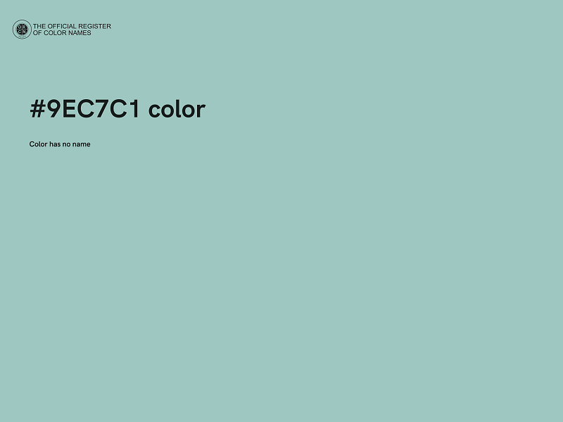 #9EC7C1 color image