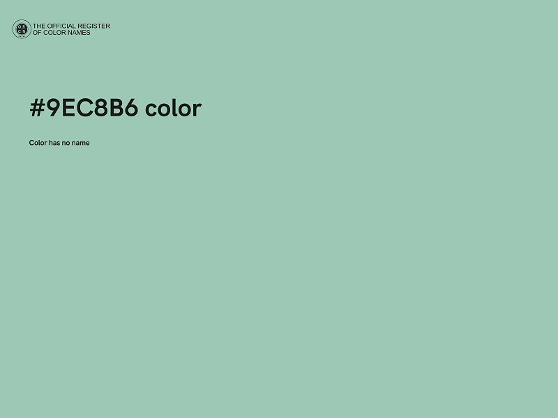#9EC8B6 color image