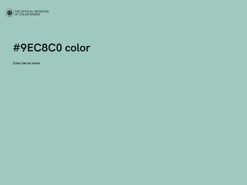 #9EC8C0 color image