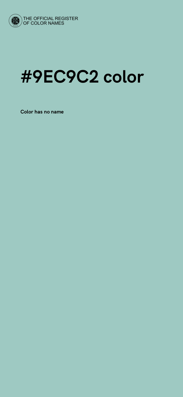 #9EC9C2 color image