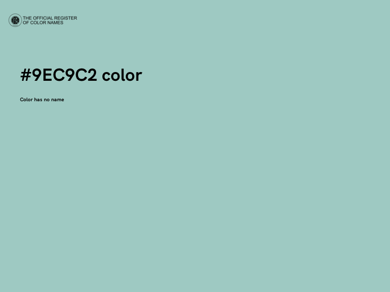 #9EC9C2 color image