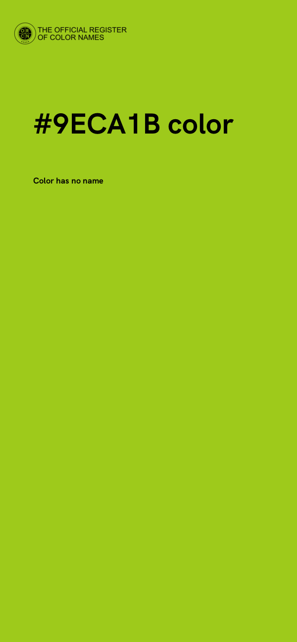 #9ECA1B color image