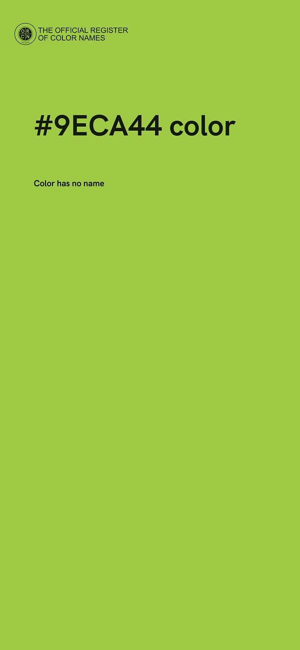 #9ECA44 color image
