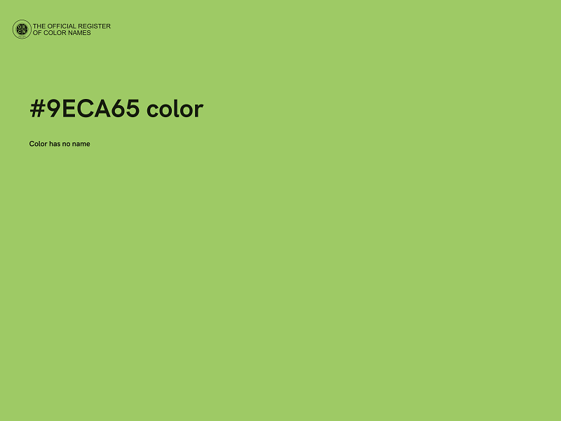 #9ECA65 color image