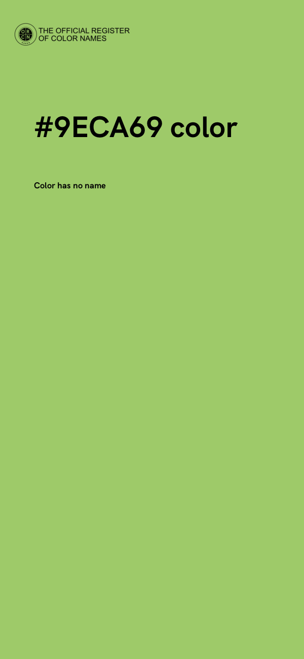 #9ECA69 color image