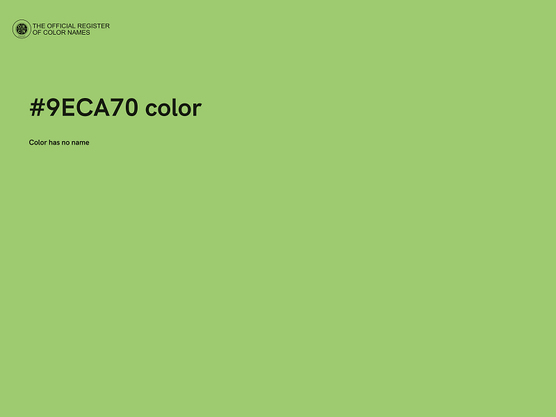 #9ECA70 color image