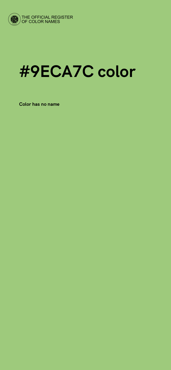 #9ECA7C color image