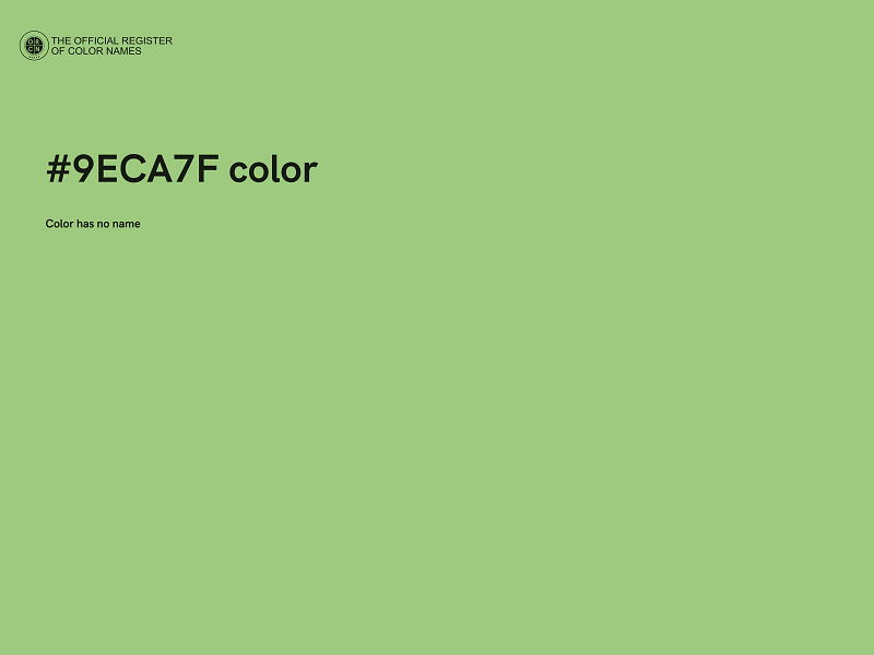 #9ECA7F color image