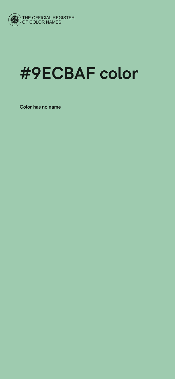 #9ECBAF color image