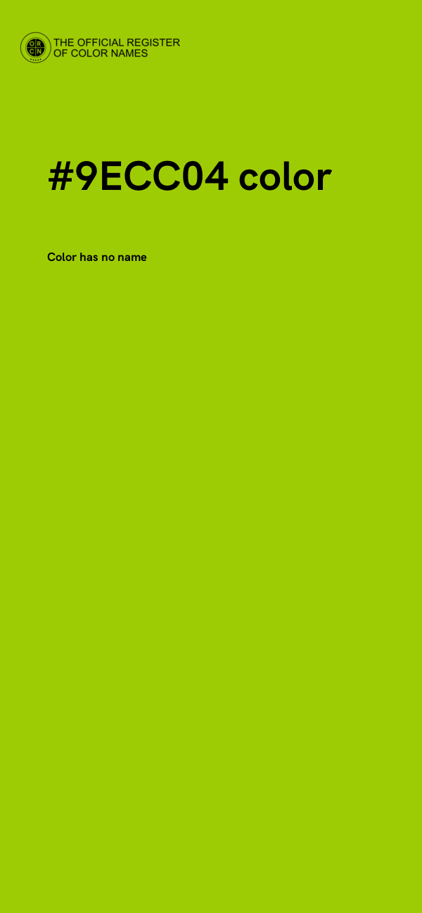 #9ECC04 color image