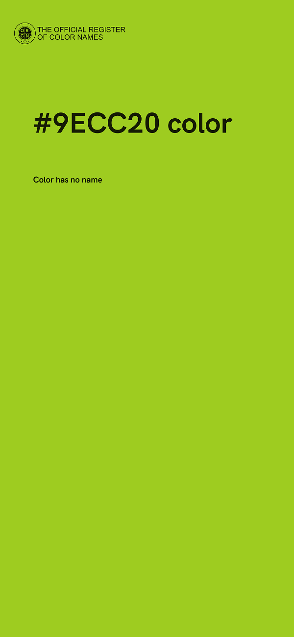 #9ECC20 color image