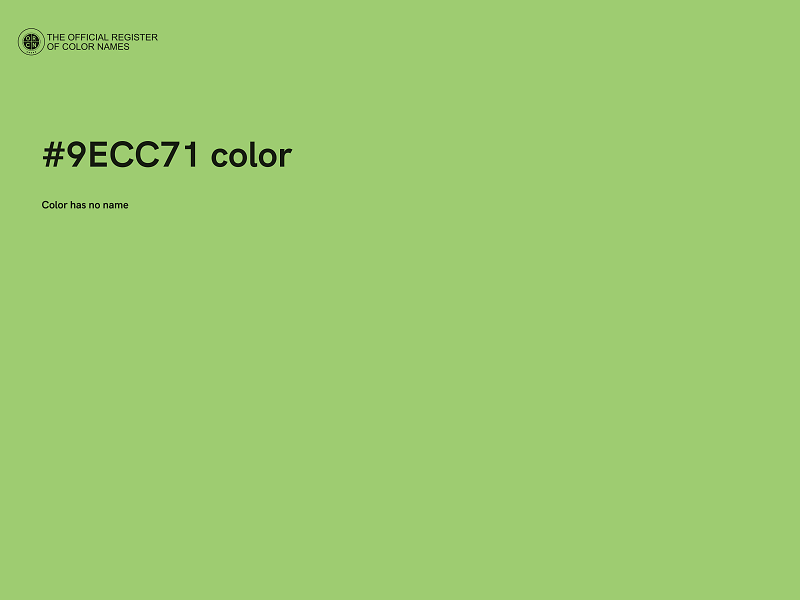 #9ECC71 color image