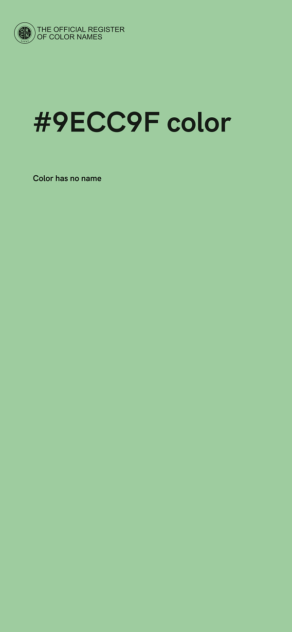 #9ECC9F color image