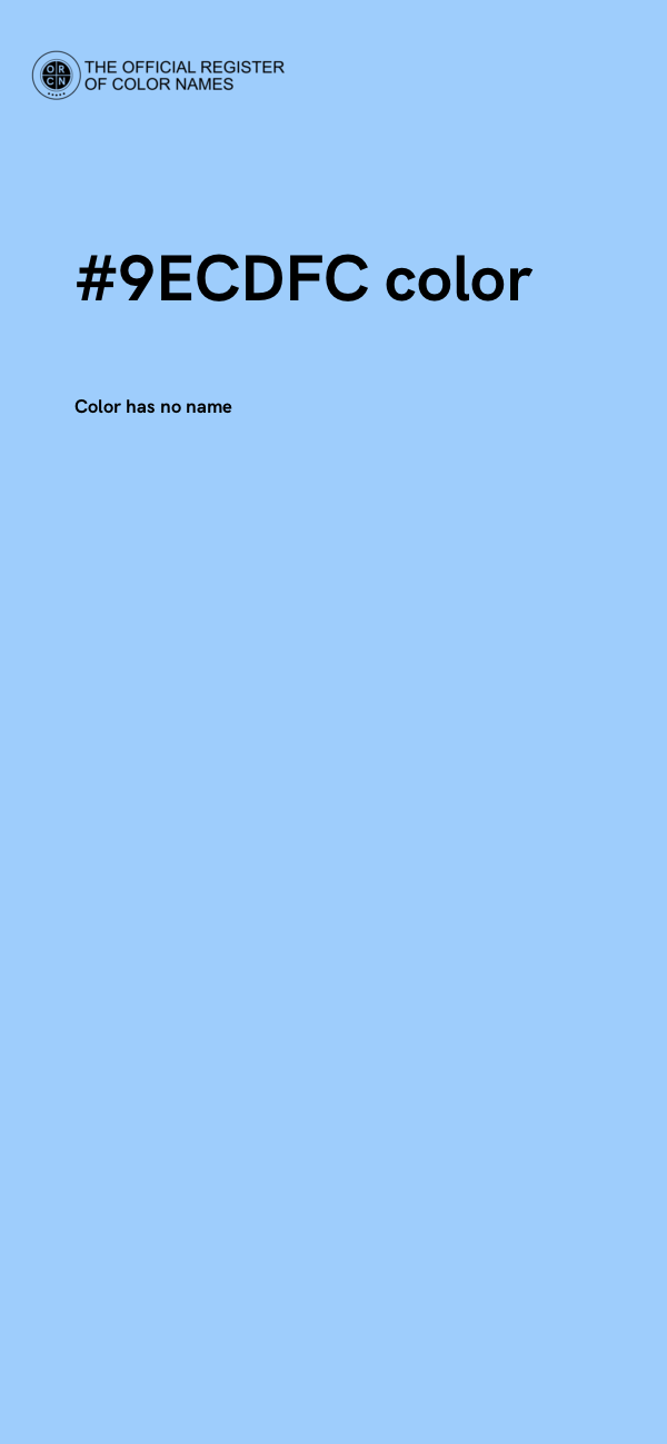 #9ECDFC color image