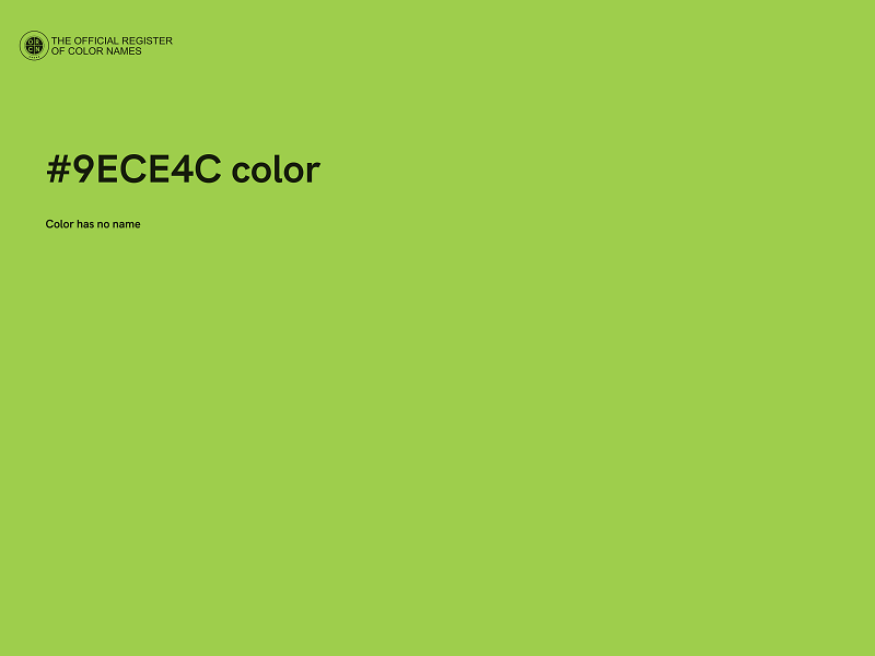 #9ECE4C color image