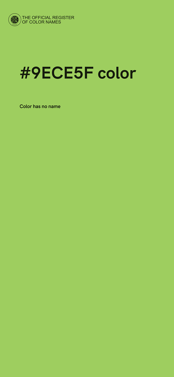 #9ECE5F color image
