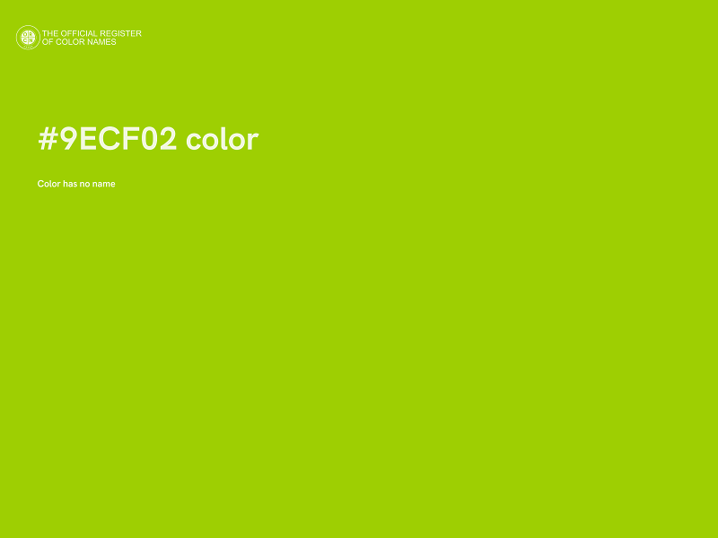 #9ECF02 color image