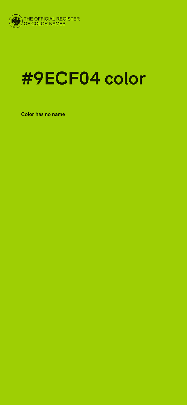 #9ECF04 color image