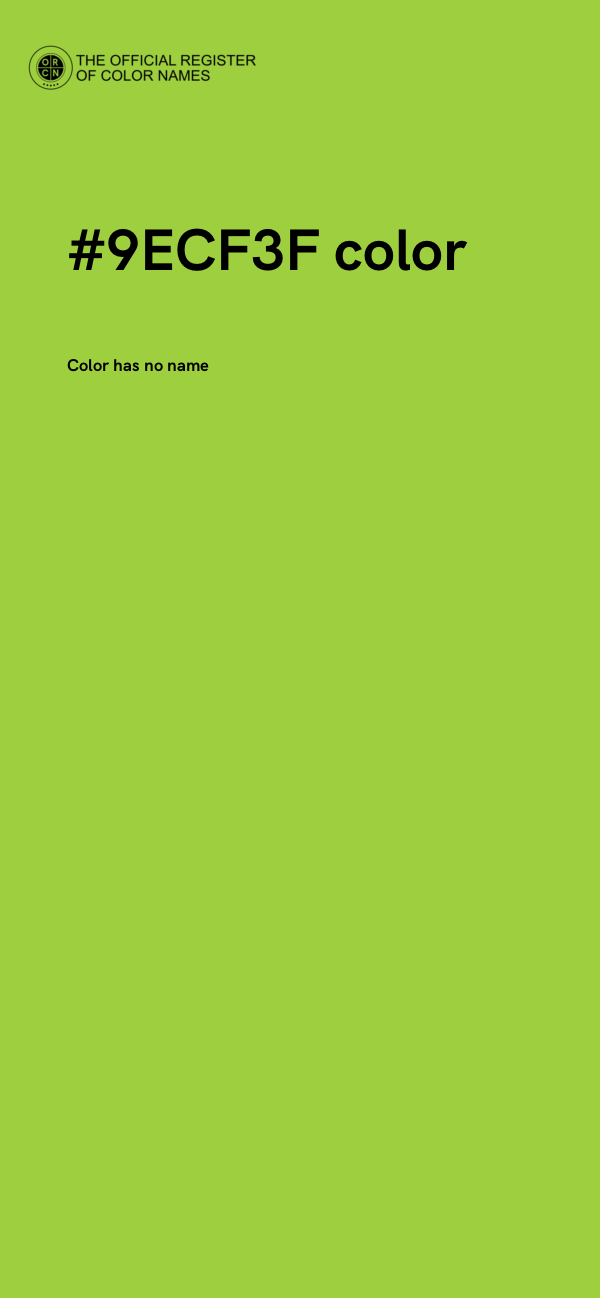 #9ECF3F color image