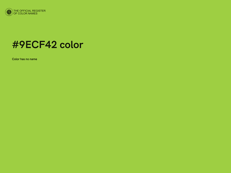 #9ECF42 color image