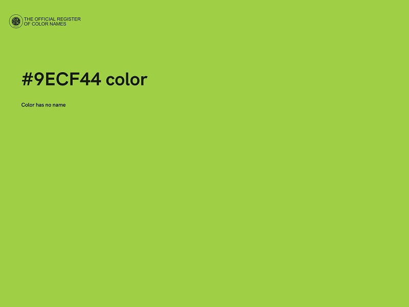 #9ECF44 color image