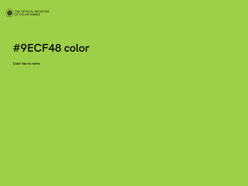 #9ECF48 color image
