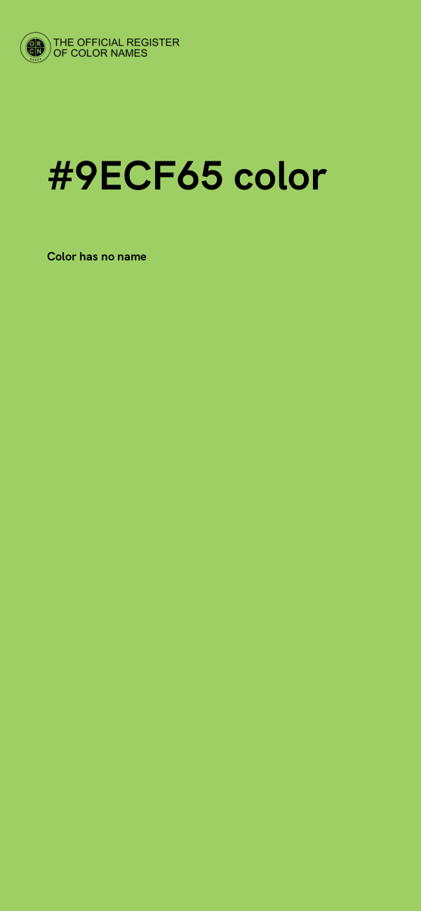 #9ECF65 color image