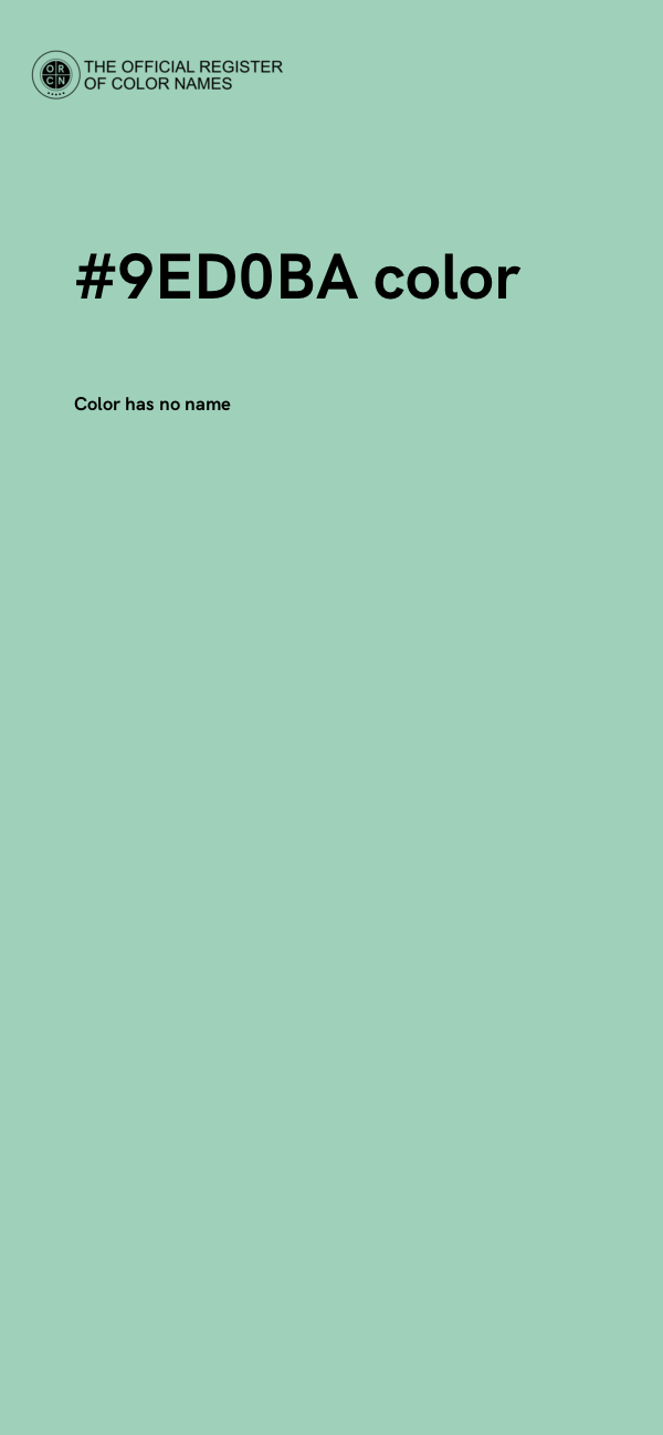 #9ED0BA color image