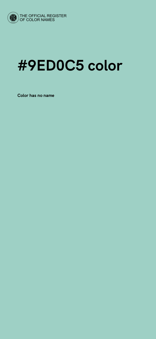 #9ED0C5 color image