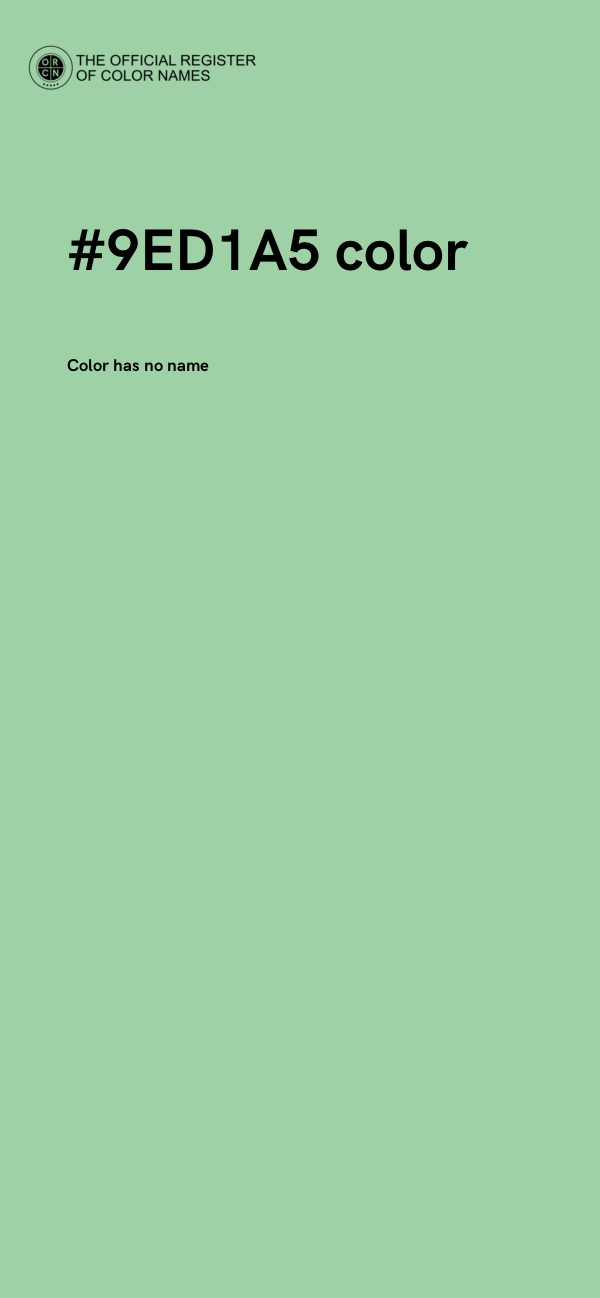 #9ED1A5 color image