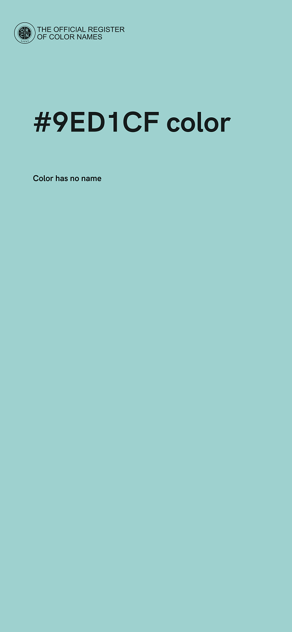 #9ED1CF color image