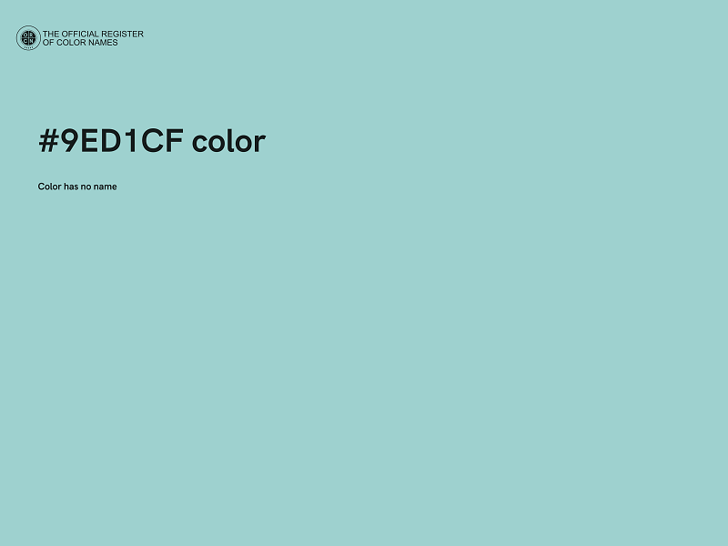 #9ED1CF color image