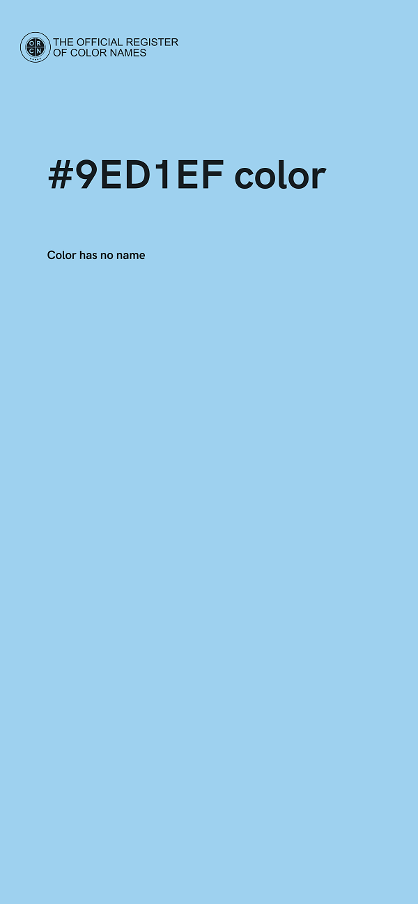 #9ED1EF color image