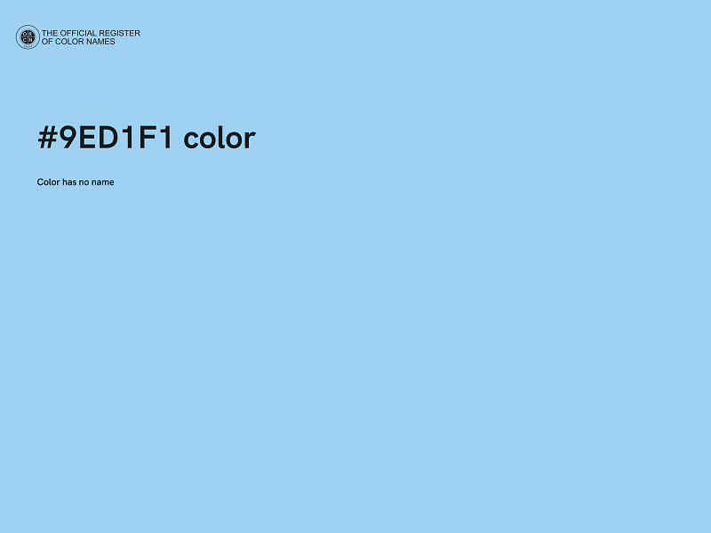 #9ED1F1 color image