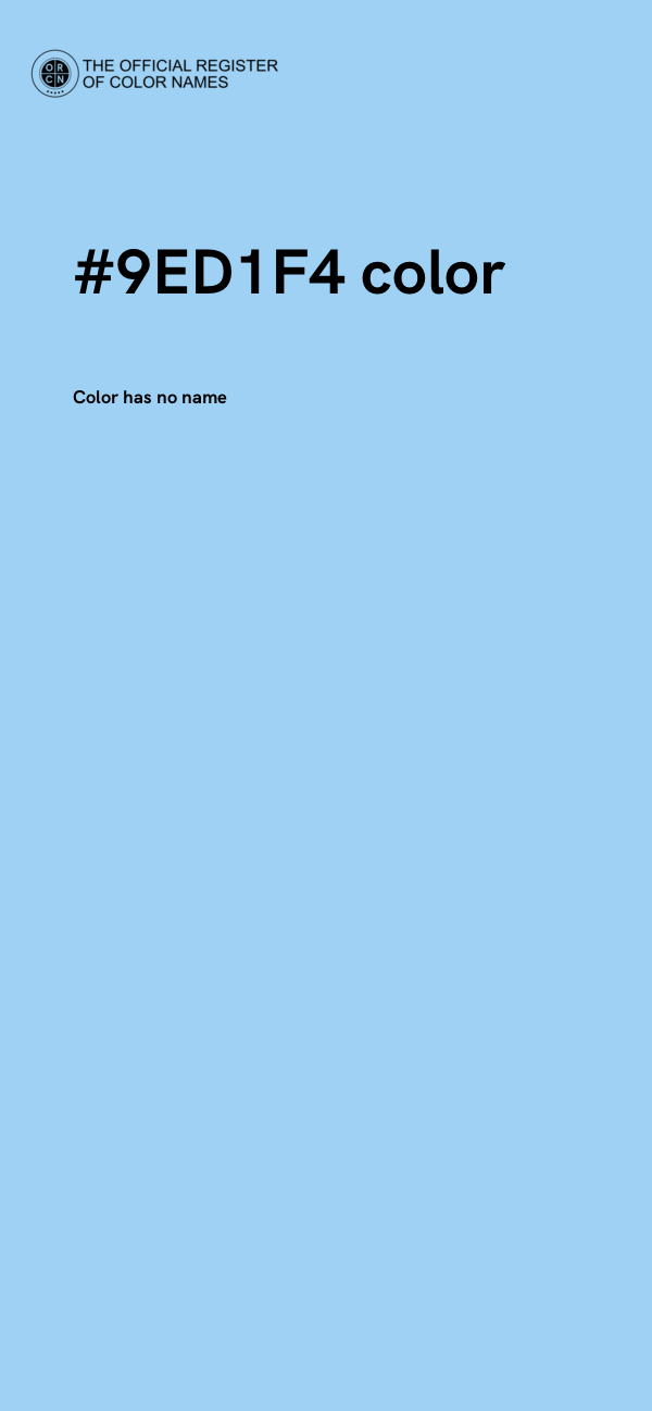 #9ED1F4 color image