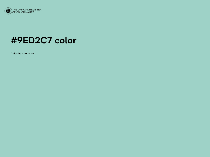 #9ED2C7 color image
