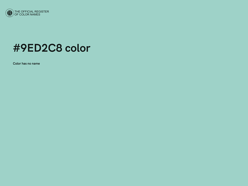 #9ED2C8 color image