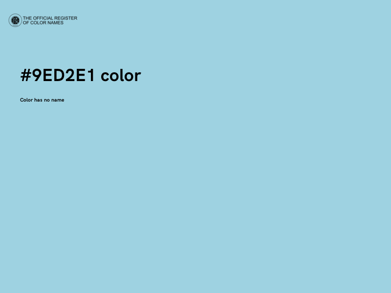#9ED2E1 color image