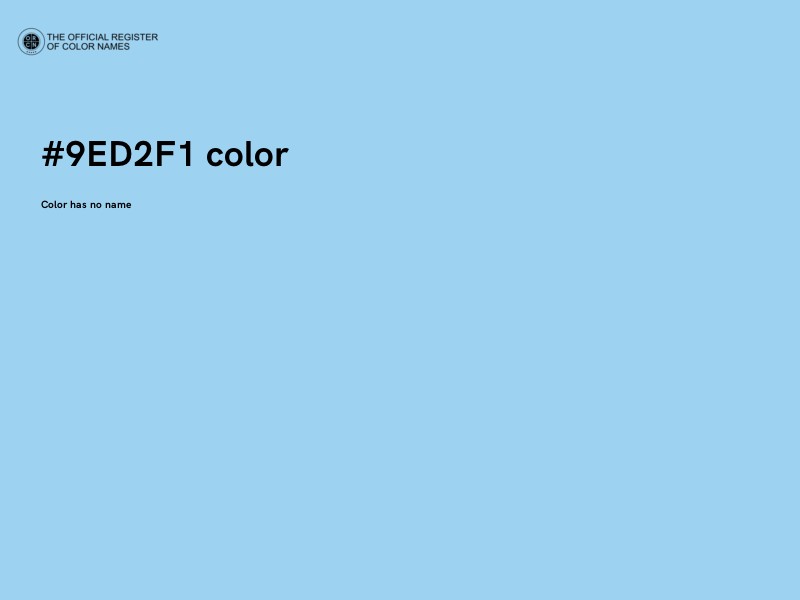 #9ED2F1 color image