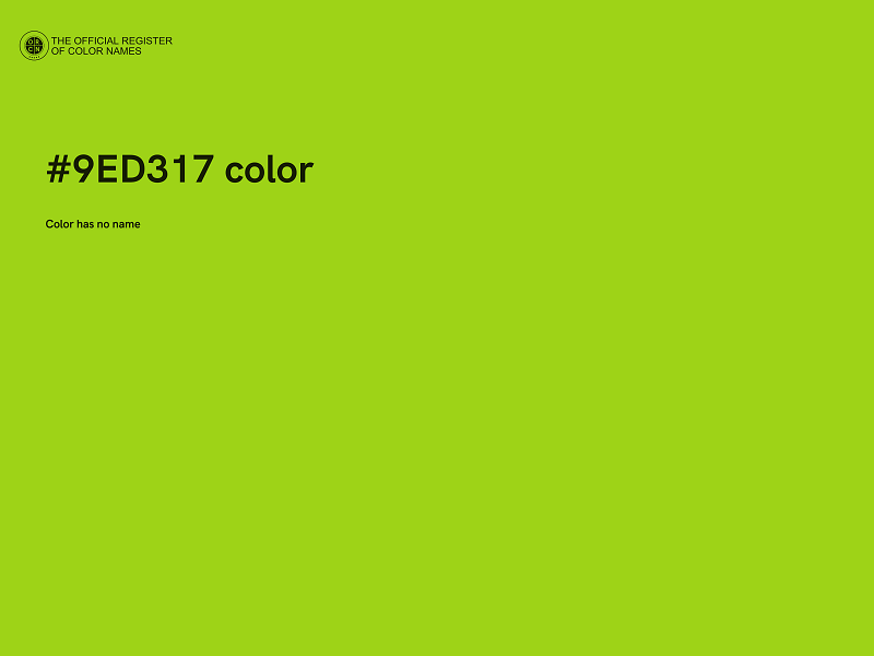 #9ED317 color image