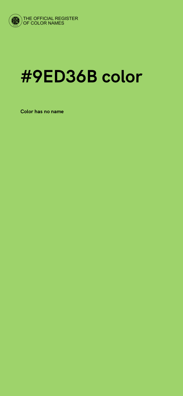 #9ED36B color image