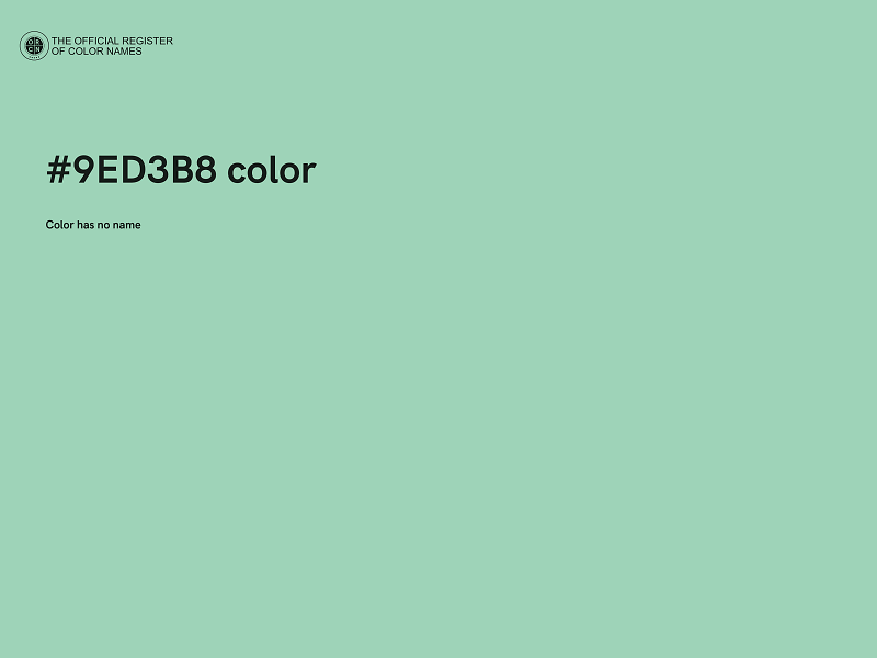 #9ED3B8 color image