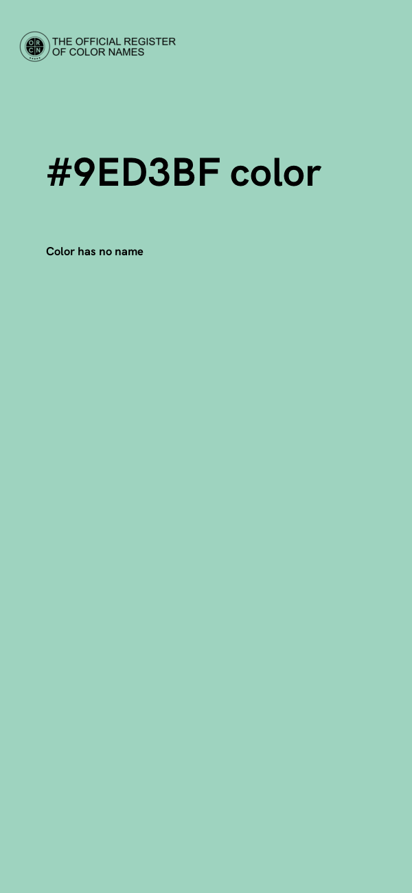 #9ED3BF color image