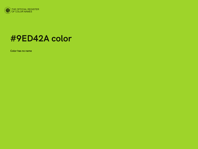 #9ED42A color image