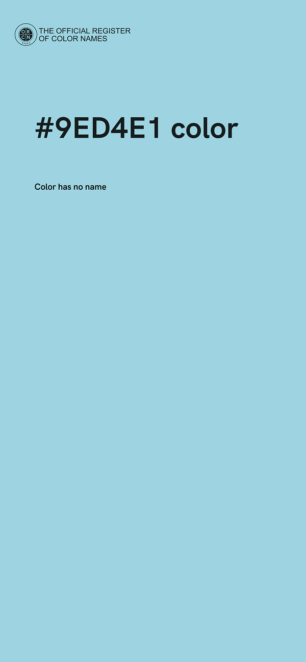 #9ED4E1 color image