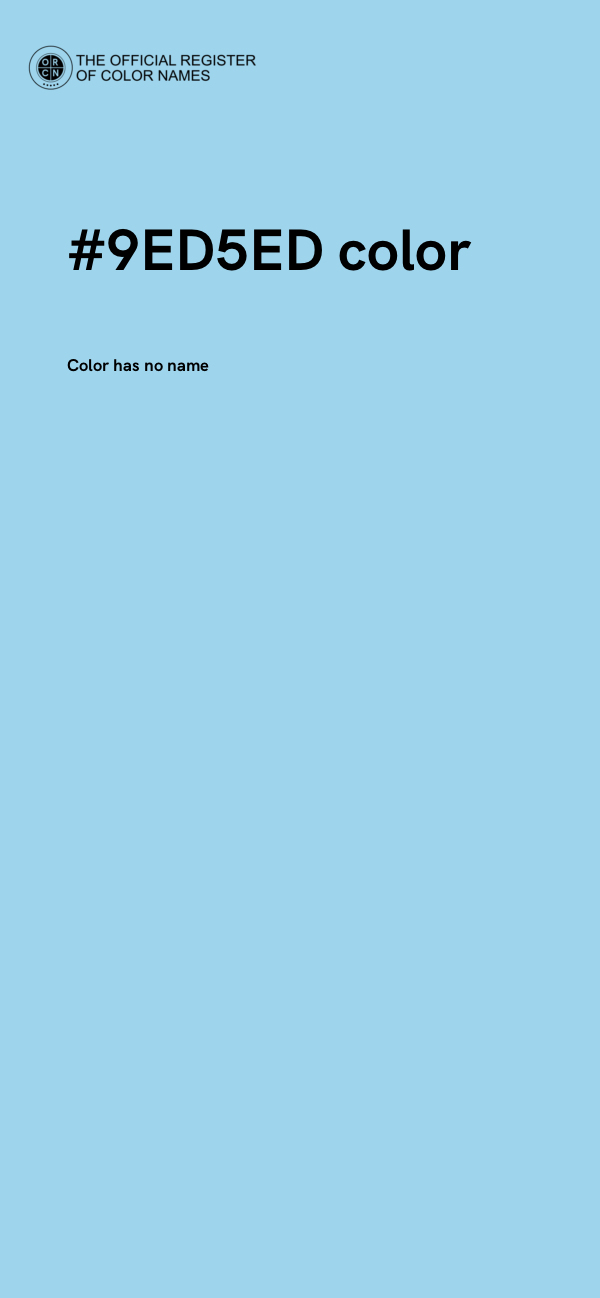 #9ED5ED color image